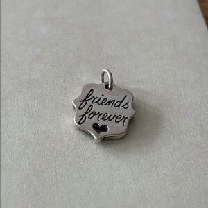 James Avery Silver "Friends Forever" Charm